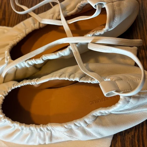 Banana Republic Ruched Leather Ballet Flat - Picture 6 of 7